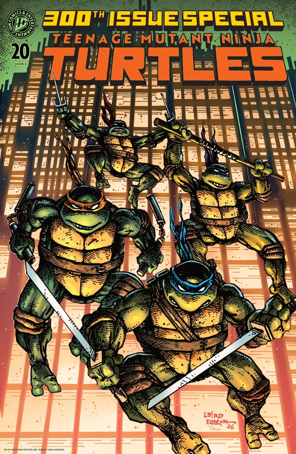 Teenage Mutant Ninja Turtles: Kevin Eastman, Peter Laird Variant #20 - Cover B
